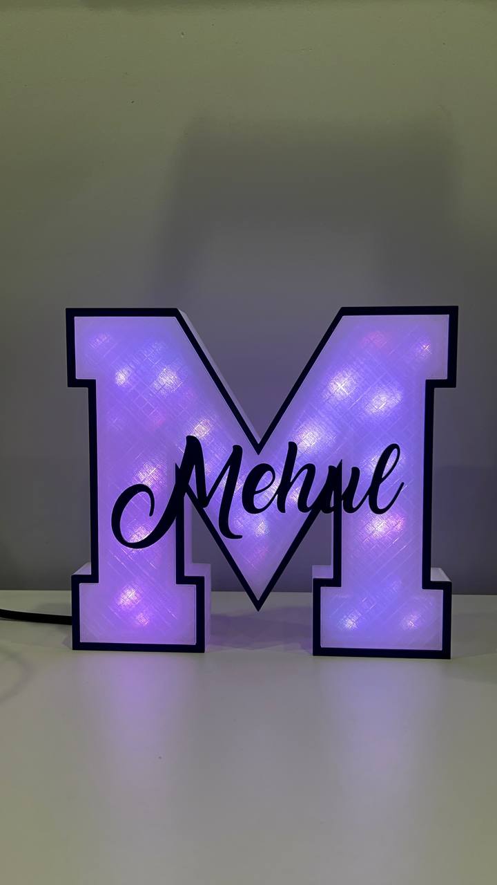 GlowLetter Personalized LED Initial Sign