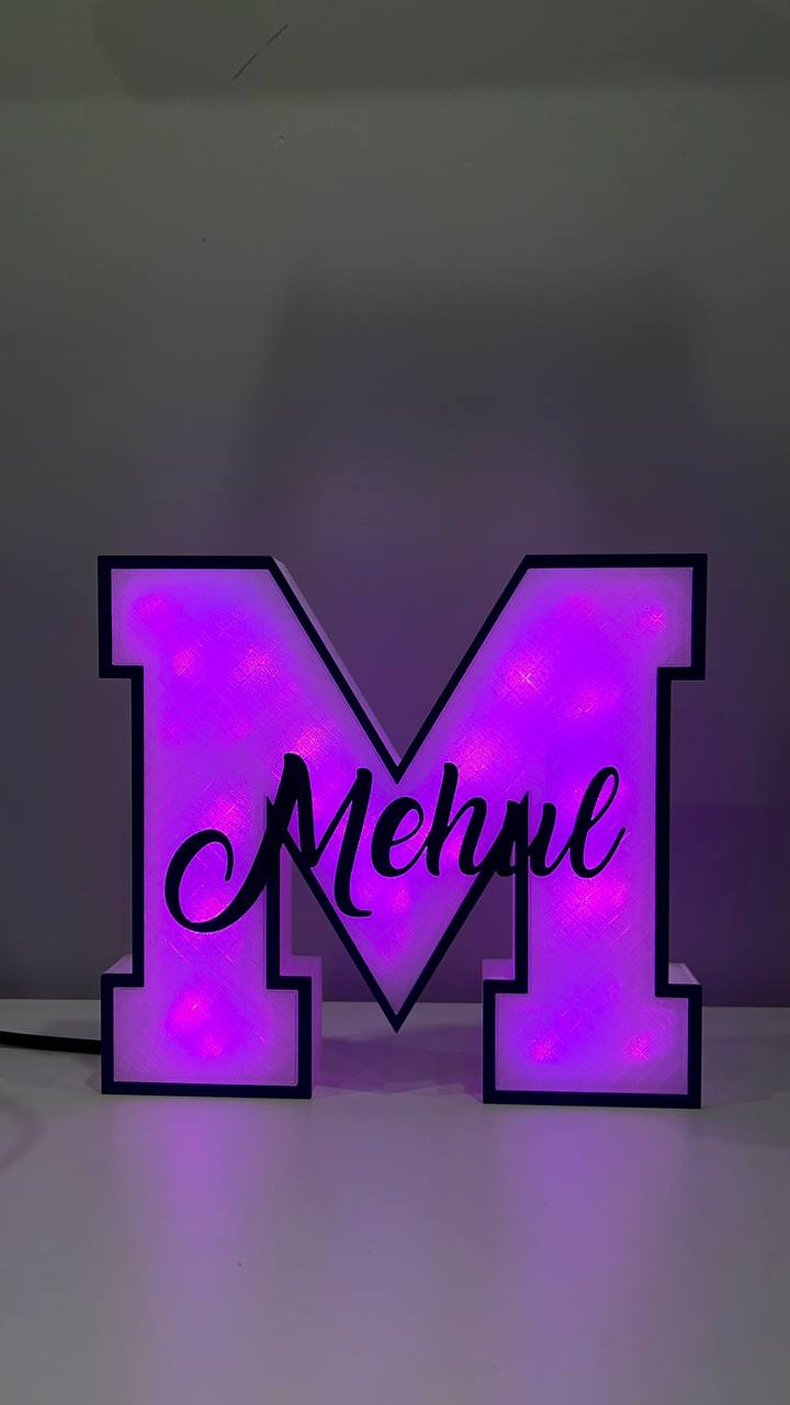 GlowLetter Personalized LED Initial Sign