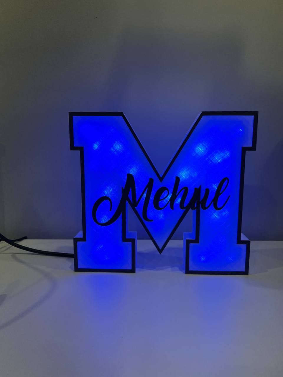 GlowLetter Personalized LED Initial Sign